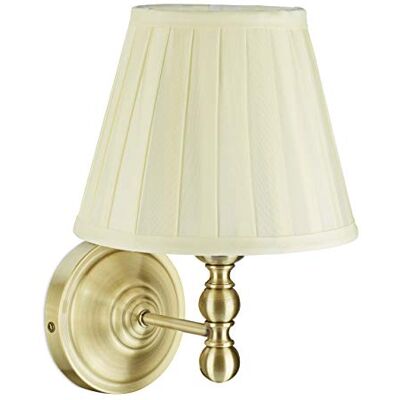 Relaxdays 10034457 Wandlamp in antieke stijl, E14, 30 x 20 x 23,5 cm, ivoorwit/messing, 10034457 Relaxdays 10034457 Wandlamp in antieke stijl, E14, 30 x 20 x 23,5 cm, ivoorwit/messing, 10034457