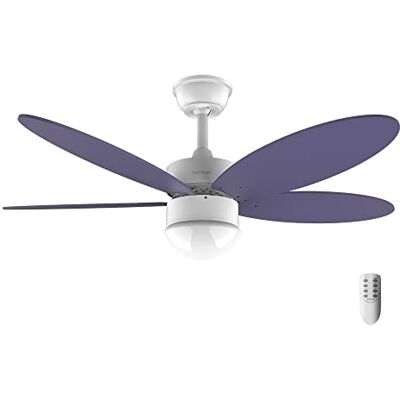 Cecotec Energysilence Aero 4260 Plafondventilator, paars, 40 W, DC-motor, diameter 42 inch, 5 omkeerbare messen, ledlicht, afstandsbediening, timer, 6 snelheden Cecotec Energysilence Aero 4260 Plafondventilator, paars, 40 W, DC-motor, diameter 42 inch, 5 omkeerbare messen, ledlicht, afstandsbediening, timer, 6 snelheden