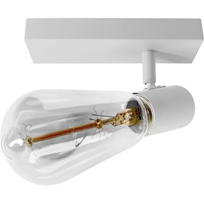 Miratic Plafondspots E27 IP20 plafondverlichting voor woonkamer, keuken en slaapkamer, plafondlamp, spot voor binnenverlichting (geen lamp inbegrepen) (1 x 60 W) Miratic Plafondspots E27 IP20 plafondverlichting voor woonkamer, keuken en slaapkamer, plafondlamp, spot voor binnenverlichting (geen lamp inbegrepen) (1 x 60 W)