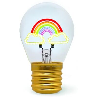 Legami Tafellamp in bolvorm, oplaadbaar met USB-kabel, draadloos, fictielamp, regenboog thema, 6,8 x 10,3 cm Legami Tafellamp in bolvorm, oplaadbaar met USB-kabel, draadloos, fictielamp, regenboog thema, 6,8 x 10,3 cm