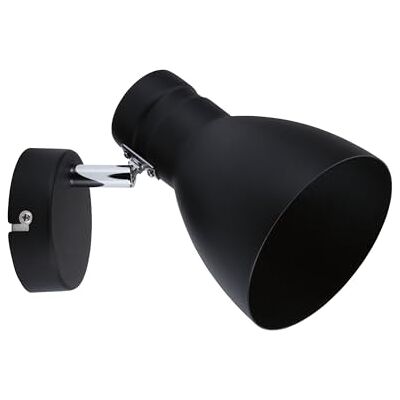 Paulmann Davy 66759 Plafondlamp, 1 lamp, max. 20 W, metaal, E27, zonder lamp, zwart Paulmann Davy 66759 Plafondlamp, 1 lamp, max. 20 W, metaal, E27, zonder lamp, zwart