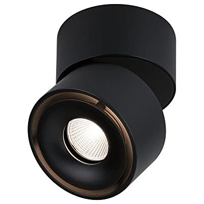 Paulmann 93371 LED inbouwspots plafondlamp Spircle 78 mm incl. 1 x 8,0 W warm wit mat zwart opbouwlamp aluminium plafondlamp 3000 K Paulmann 93371 LED inbouwspots plafondlamp Spircle 78 mm incl. 1 x 8,0 W warm wit mat zwart opbouwlamp aluminium plafondlamp 3000 K