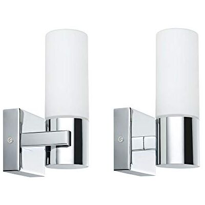 Paulmann 70354 Set van 2 Gemini wandlampen, IP44, max. 20 W, E14, chroom Paulmann 70354 Set van 2 Gemini wandlampen, IP44, max. 20 W, E14, chroom