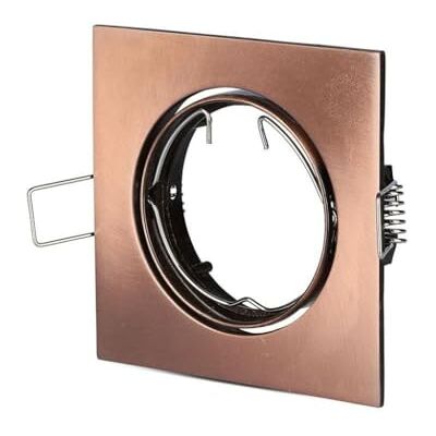 V-TAC Led-inbouwspot, vierkant, GU10 en GU5.3 (MR16), bronskleurig, zwenkbaar V-TAC Led-inbouwspot, vierkant, GU10 en GU5.3 (MR16), bronskleurig, zwenkbaar