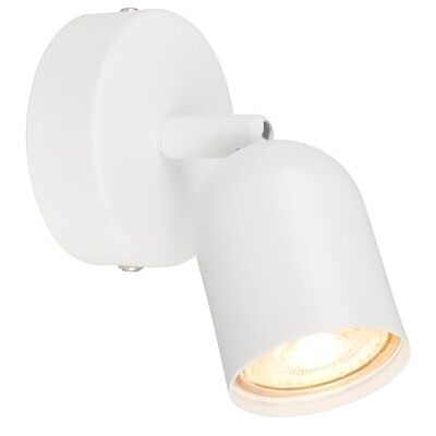 Briloner — Leeslamp, wandlamp binnen, wandlamp binnen, draaibaar, woonkamerlamp, wit metaal Briloner — Leeslamp, wandlamp binnen, wandlamp binnen, draaibaar, woonkamerlamp, wit metaal