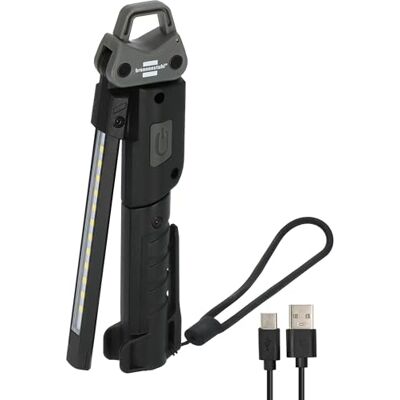 Brennenstuhl Oplaadbare led-zaklamp HL 400 AC/werklamp met ingebouwde batterij (400 lm, 3 lichtbronnen, opvouwbaar, max. 6 uur, USB C-oplaadkabel inbegrepen) Brennenstuhl Oplaadbare led-zaklamp HL 400 AC/werklamp met ingebouwde batterij (400 lm, 3 lichtbronnen, opvouwbaar, max. 6 uur, USB C-oplaadkabel inbegrepen)