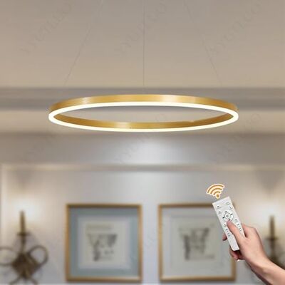 YYUTLUO Moderne led-kroonluchter DIY cirkel 1 gouden ringen: 40 cm = 23 W hangende verlichting led metaal + acryl afstandsbediening dimbaar 2,8 G hanglamp plafond rond woonkamer slaapkamer YYUTLUO Moderne led-kroonluchter DIY cirkel 1 gouden ringen: 40 cm = 23 W hangende verlichting led metaal + acryl afstandsbediening dimbaar 2,8 G hanglamp plafond rond woonkamer slaapkamer