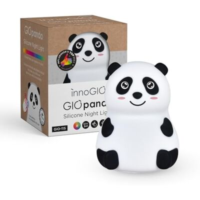 InnoGIO InnioGIO GIOpanda, nachtlampje voor kinderen, panda-motief, babylamp van zachte siliconen, 8 alternatieve kleuren, oplaadbaar via micro-USB-kabel, accessoires voor slaapkamer, slaaphulp InnoGIO InnioGIO GIOpanda, nachtlampje voor kinderen, panda-motief, babylamp van zachte siliconen, 8 alternatieve kleuren, oplaadbaar via micro-USB-kabel, accessoires voor slaapkamer, slaaphulp
