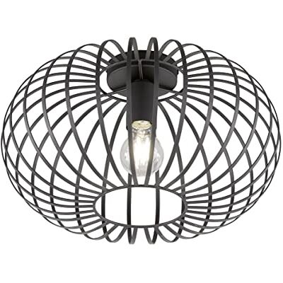 Fischer & Honsel Plafondlamp, mokka, zwart, 40 cm, E27, 60 W Fischer & Honsel Plafondlamp, mokka, zwart, 40 cm, E27, 60 W