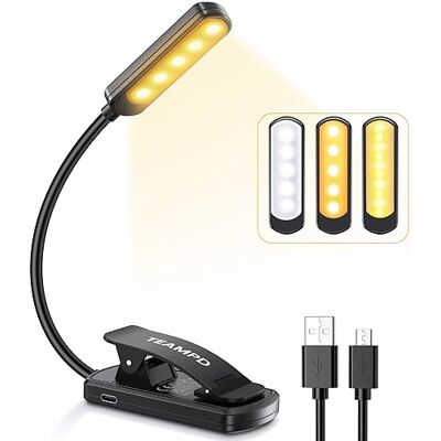 TEAMPD Leeslamp, 9 leds, leeslamp, clip, USB, oplaadbaar, 360 °C, flexibel, 3 kleurtemperatuur (wit/warm/warmwit), mini-nachtlampje voor het lezen in bed, kinderen, kinderen, reizen, camping TEAMPD Leeslamp, 9 leds, leeslamp, clip, USB, oplaadbaar, 360 °C, flexibel, 3 kleurtemperatuur (wit/warm/warmwit), mini-nachtlampje voor het lezen in bed, kinderen, kinderen, reizen, camping