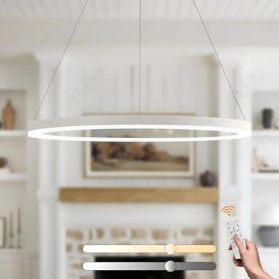 YYUTLUO Moderne led-kroonluchter DIY cirkel 1 witte ringen: 80 cm = 35 W hangende verlichting led metaal + acryl afstandsbediening dimbaar 2,4 G hanglamp plafond rond woonkamer slaapkamer YYUTLUO Moderne led-kroonluchter DIY cirkel 1 witte ringen: 80 cm = 35 W hangende verlichting led metaal + acryl afstandsbediening dimbaar 2,4 G hanglamp plafond rond woonkamer slaapkamer