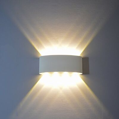HONPHIER Moderne led-wandlamp voor binnen, 8 W, waterdicht, aluminium, voor slaapkamer, woonkamer, hal, badkamer, hal HONPHIER Moderne led-wandlamp voor binnen, 8 W, waterdicht, aluminium, voor slaapkamer, woonkamer, hal, badkamer, hal