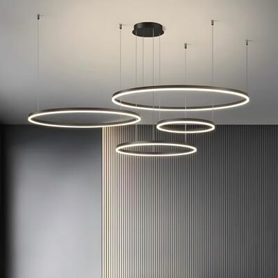 YYUTLUO Moderne led-kroonluchter DIY cirkel 4 zwarte ringen: 20 + 40 + 60 + 80 cm = 100 W hangende verlichting led metaal + acryl afstandsbediening dimbaar 2,4 G hanglamp plafond rond woonkamer YYUTLUO Moderne led-kroonluchter DIY cirkel 4 zwarte ringen: 20 + 40 + 60 + 80 cm = 100 W hangende verlichting led metaal + acryl afstandsbediening dimbaar 2,4 G hanglamp plafond rond woonkamer