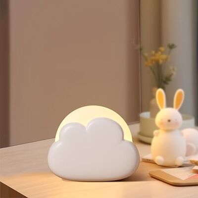 Diboniur Draagbaar nachtlampje, nachtlampje, wolk, oplaadbaar, voor borstvoeding, nachtlampje voor baby's, bedlampje voor kinderen, decoratie, babykamer, 4 instelbare intensiteiten (wit) Diboniur Draagbaar nachtlampje, nachtlampje, wolk, oplaadbaar, voor borstvoeding, nachtlampje voor baby's, bedlampje voor kinderen, decoratie, babykamer, 4 instelbare intensiteiten (wit)