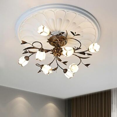 RuiRfh Retro antieke ijzeren plafondlamp voor woonkamer matte glazen lampenkap bloemvorm plafondverlichting landelijke stijl boerderij kroonluchter geschikt keuken slaapkamer badkamer entree lamp pl RuiRfh Retro antieke ijzeren plafondlamp voor woonkamer matte glazen lampenkap bloemvorm plafondverlichting landelijke stijl boerderij kroonluchter geschikt keuken slaapkamer badkamer entree lamp pl