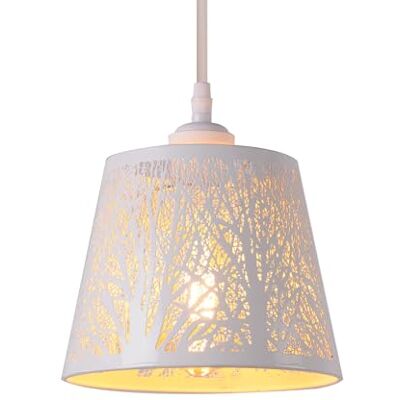 AIRTWESD E27 Indoor Hanglampen Wit Metaal Vintage Plafondlamp Antieke Verlichting Hanglamp Kroonluchter Deksel (zonder lamp) AIRTWESD E27 Indoor Hanglampen Wit Metaal Vintage Plafondlamp Antieke Verlichting Hanglamp Kroonluchter Deksel (zonder lamp)