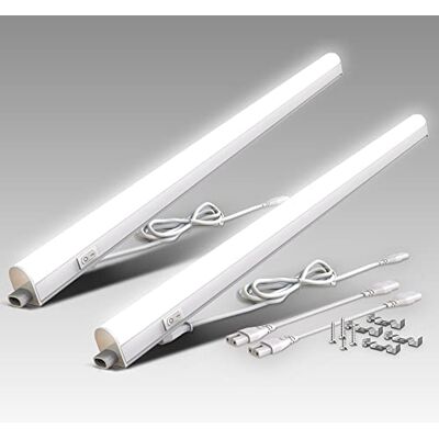 B.K.Licht I Set van 2 LED onderkastverlichting I Keukenverlichting I Lichtlijst I 87,3 cm I 15W I 1200lm I 4.000K neutraal wit I uitbreidbaar met plug-in systeem B.K.Licht I Set van 2 LED onderkastverlichting I Keukenverlichting I Lichtlijst I 87,3 cm I 15W I 1200lm I 4.000K neutraal wit I uitbreidbaar met plug-in systeem