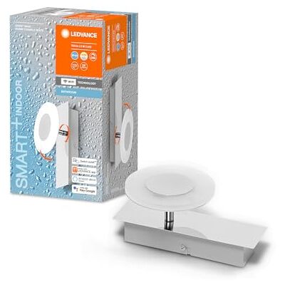 LEDVANCE 4058075573772 Badkamer decoratief plafond en muur met wifi-technologie, staal, 8 W, chroom, 18 cm LEDVANCE 4058075573772 Badkamer decoratief plafond en muur met wifi-technologie, staal, 8 W, chroom, 18 cm