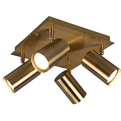Trio -Leuchten Plafondlamp, messing, GU10 Trio -Leuchten Plafondlamp, messing, GU10