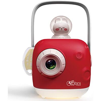 ZZZMOON Projector voor verhalenboeken voor kinderen, machine voor het vertellen van verhalen voor baby's met rustgevende muziek en witte ruis, educatief speelgoed met nachtlampje voor kinderen vanaf 3 jaar, rood ZZZMOON Projector voor verhalenboeken voor kinderen, machine voor het vertellen van verhalen voor baby's met rustgevende muziek en witte ruis, educatief speelgoed met nachtlampje voor kinderen vanaf 3 jaar, rood