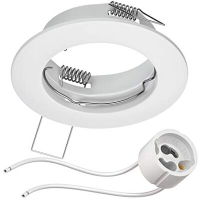ledscom.de FERE Plafondmontageframe, wit mat (LED/halogeen/GU10/MR16/PAR16/50 mm), incl. GU10-fitting ledscom.de FERE Plafondmontageframe, wit mat (LED/halogeen/GU10/MR16/PAR16/50 mm), incl. GU10-fitting