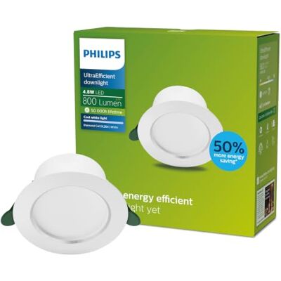 Philips Diamond Cut UE Gen. 2 Inbouwlamp, 4,8 W, 125 cm, 4000 K, 800 lumen, wit Philips Diamond Cut UE Gen. 2 Inbouwlamp, 4,8 W, 125 cm, 4000 K, 800 lumen, wit