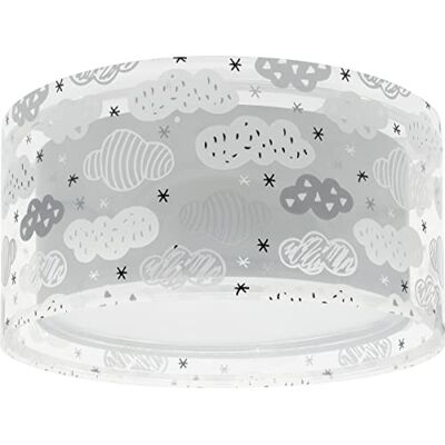 Dalber Plafondlamp voor kinderen, wolken, wolkengrijs, kroonluchter, kinderkamer, plafondlamp Dalber Plafondlamp voor kinderen, wolken, wolkengrijs, kroonluchter, kinderkamer, plafondlamp