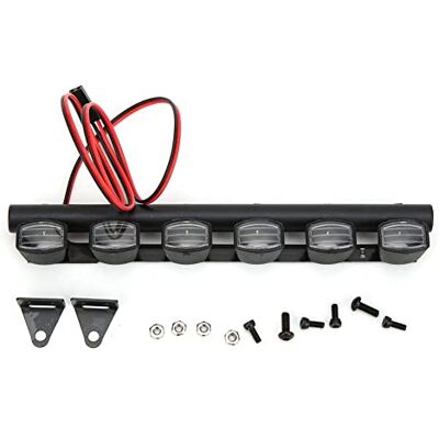 Tbest 6 led-RC-lampen, RC dakverlichting, 1:10 Scale RC Crawler Car Roof Light Bar RC Roof Bulbs Spotlights Accessoires Geschikt voor Trui Auto (6 leds) Tbest 6 led-RC-lampen, RC dakverlichting, 1:10 Scale RC Crawler Car Roof Light Bar RC Roof Bulbs Spotlights Accessoires Geschikt voor Trui Auto (6 leds)
