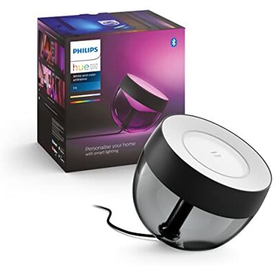 Philips wit en kleur ambiance, irislamp, Bluetooth-compatibel, zwart, werkt met Alexa, Google Assistant en Apple Homekit. Philips wit en kleur ambiance, irislamp, Bluetooth-compatibel, zwart, werkt met Alexa, Google Assistant en Apple Homekit.
