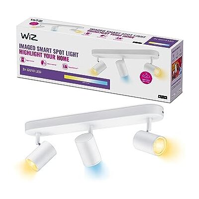WiZ Imageo Opbouwspot 3 spots Warm- tot Koelwit Licht Slimme Plafondspots GU10 fitting 3 x 5 W Wit WLAN WiZ Imageo Opbouwspot 3 spots Warm- tot Koelwit Licht Slimme Plafondspots GU10 fitting 3 x 5 W Wit WLAN