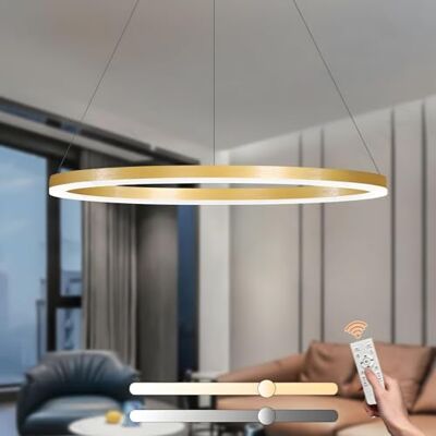 YYUTLUO Moderne led-kroonluchter DIY cirkel 1 gouden ringen: 80 cm = 35 W hangende verlichting led metaal + acryl afstandsbediening dimbaar 2,4 G hanglamp plafond rond woonkamer slaapkamer YYUTLUO Moderne led-kroonluchter DIY cirkel 1 gouden ringen: 80 cm = 35 W hangende verlichting led metaal + acryl afstandsbediening dimbaar 2,4 G hanglamp plafond rond woonkamer slaapkamer