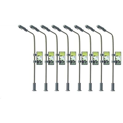 WANGCL 8 stuks metalen led-vloerlampen met één kop voor modeltrein WANGCL 8 stuks metalen led-vloerlampen met één kop voor modeltrein