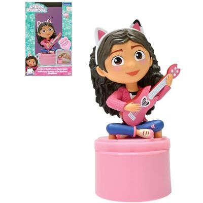 Lexibook , Gabby en het magische huis, led-nachtlampje voor kinderkamer, zacht licht, werkt op batterijen, roze, NLJ01GDH Lexibook , Gabby en het magische huis, led-nachtlampje voor kinderkamer, zacht licht, werkt op batterijen, roze, NLJ01GDH