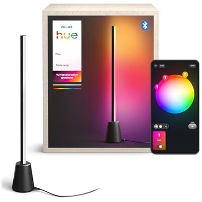 Philips Play Tafellamp, RGBWWIC led, 60 cm, White Ambiance, veelkleurige kleurverloop, verbonden, Alexa, Google Home, Apple Home, Hue Bridge en Sync Box vereist voor TV Sync (apart verkrijgbaar) Philips Play Tafellamp, RGBWWIC led, 60 cm, White Ambiance, veelkleurige kleurverloop, verbonden, Alexa, Google Home, Apple Home, Hue Bridge en Sync Box vereist voor TV Sync (apart verkrijgbaar)