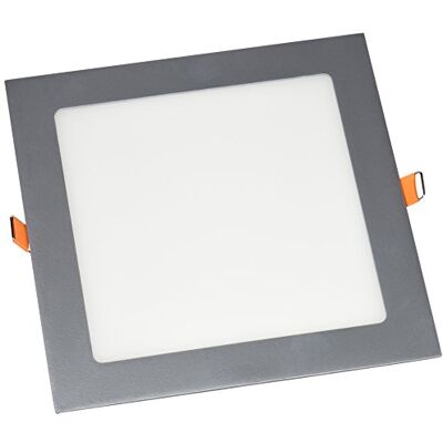 LYO Downlight LED inbouwlamp, vierkant, 19,3 x 19,3 cm, grijs LYO Downlight LED inbouwlamp, vierkant, 19,3 x 19,3 cm, grijs