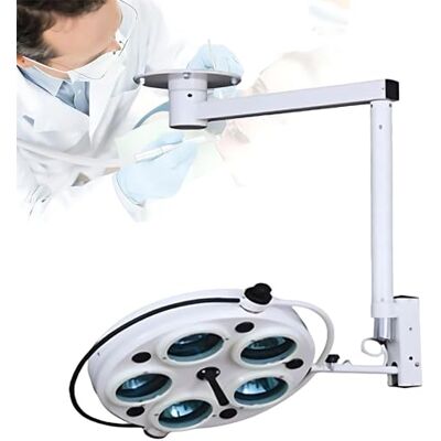 Nuxyyds Chirurgische led-lamp, zonder schaduw, plafondlamp, 25 W, 360 graden draaibaar, instelbare kleurtemperatuur, voor tandheelkundige chirurgie, orl en dierenarts Nuxyyds Chirurgische led-lamp, zonder schaduw, plafondlamp, 25 W, 360 graden draaibaar, instelbare kleurtemperatuur, voor tandheelkundige chirurgie, orl en dierenarts
