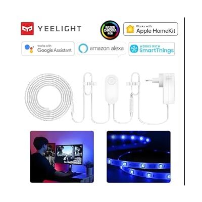 YEELIGHT Smart LED Strip 1S, 2m lichtstrip, Alexa compatibele Smart Home accessoires, RGB Razer Chroma LED, werkt met Homekit YEELIGHT Smart LED Strip 1S, 2m lichtstrip, Alexa compatibele Smart Home accessoires, RGB Razer Chroma LED, werkt met Homekit