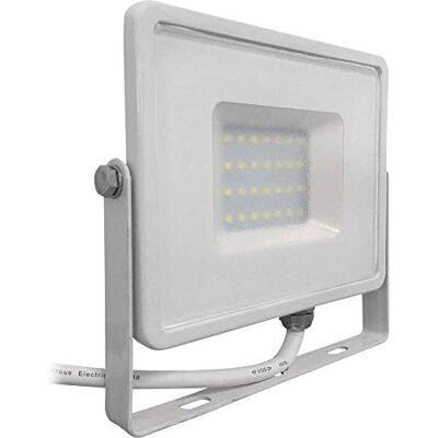 V-TAC LED Lighting, Die Cast aluminium, 30 W, witte behuizing, 30 W V-TAC LED Lighting, Die Cast aluminium, 30 W, witte behuizing, 30 W