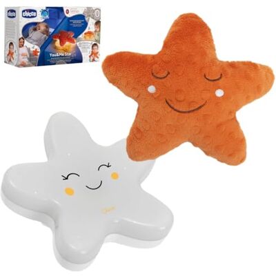 Chicco You&Me Star Babynachtlampje, nachtlampje voor kinderen, 20 minuten muziek en witte geluiden, 20 tot 30 minuten warm licht, pluche in stervorm, machinewasbaar Chicco You&Me Star Babynachtlampje, nachtlampje voor kinderen, 20 minuten muziek en witte geluiden, 20 tot 30 minuten warm licht, pluche in stervorm, machinewasbaar