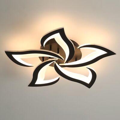 Comely Led-plafondlamp, plafondlamp, 60 W, 6750 lm, moderne woonkamerkroonluchter, voor woonkamer, slaapkamer, keuken, eetkamer, warm wit licht, 3000 K, dia 60 cm, zwart Comely Led-plafondlamp, plafondlamp, 60 W, 6750 lm, moderne woonkamerkroonluchter, voor woonkamer, slaapkamer, keuken, eetkamer, warm wit licht, 3000 K, dia 60 cm, zwart