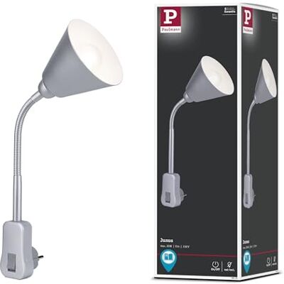 Paulmann 95428 Junus insteeklamp met flexibele arm max. 20 watt, witte metalen lamp, E14 kunststof lamp zonder lamp Paulmann 95428 Junus insteeklamp met flexibele arm max. 20 watt, witte metalen lamp, E14 kunststof lamp zonder lamp