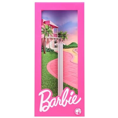 Paladone Barbie lichtgevende poppenstandaard officieel gelicentieerde lichtgevende presentatiedoos voor pop, slaapkamerdecoratie en cadeau voor meisjes, 34 cm hoog Paladone Barbie lichtgevende poppenstandaard officieel gelicentieerde lichtgevende presentatiedoos voor pop, slaapkamerdecoratie en cadeau voor meisjes, 34 cm hoog