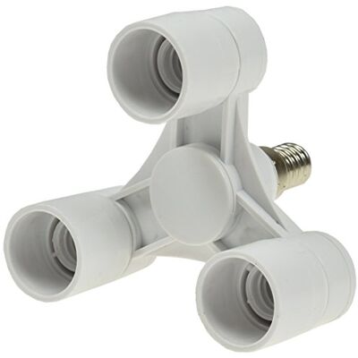 ChiliTec E14 fittingadapter 3-voudig voor fotostudio, lichtbox, lampenkap ChiliTec E14 fittingadapter 3-voudig voor fotostudio, lichtbox, lampenkap
