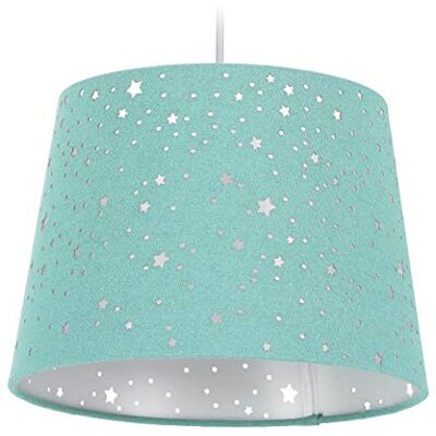 Relaxdays Lamp voor kinderkamer, sterren, lampenkap met sterrenhemel, kinderen, ronde lampenkap, kleuren Relaxdays Lamp voor kinderkamer, sterren, lampenkap met sterrenhemel, kinderen, ronde lampenkap, kleuren