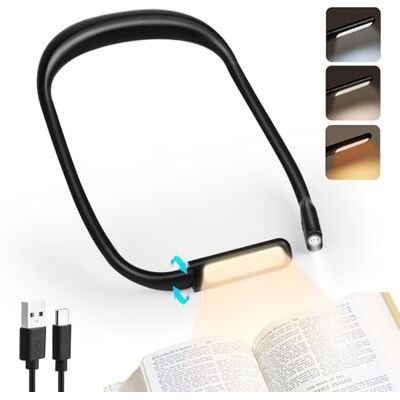 VFANDV Leeslamp, leeslamp, oplaadbaar, 3 kleuren, led, inklapbare armen voor lezen, breien, repareren, kamperen VFANDV Leeslamp, leeslamp, oplaadbaar, 3 kleuren, led, inklapbare armen voor lezen, breien, repareren, kamperen