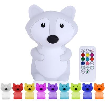 Kadoing Nachtlampje vos (groot) – met tikfunctie en afstandsbediening – led-nachtlamp oplaadbaar – geboortecadeau – speelgoed – babykamer – premium kinderlamp Kadoing Nachtlampje vos (groot) – met tikfunctie en afstandsbediening – led-nachtlamp oplaadbaar – geboortecadeau – speelgoed – babykamer – premium kinderlamp