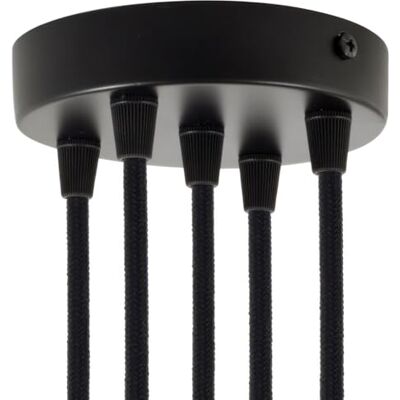 Creative 5-gaats metalen rozet set conisch, zwart Creative 5-gaats metalen rozet set conisch, zwart