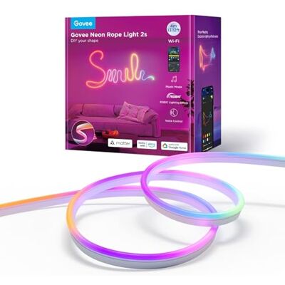 Govee Neon Strip Light 4 meter wit mat klaar Govee Neon Strip Light 4 meter wit mat klaar