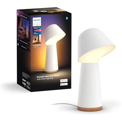 Philips Twilight Smart slaap-/weklamp, wit en gekleurd licht, bluetooth, stem bediening met Alexa, Apple Home & Google Assistant, wit Philips Twilight Smart slaap-/weklamp, wit en gekleurd licht, bluetooth, stem bediening met Alexa, Apple Home & Google Assistant, wit