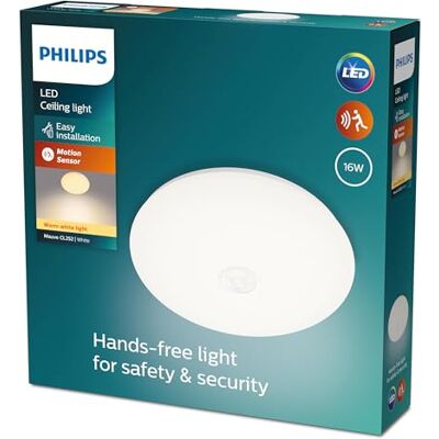 Philips Led-plafondlamp, paars, wit, 16 W, met bewegingssensor Philips Led-plafondlamp, paars, wit, 16 W, met bewegingssensor